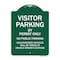 Signmission Visitor Parking By Permit No Public Parking Heavy-Gauge Aluminum Sign, 24" x 18", GW-1824-9871 A-DES-GW-1824-9871 - alternate 1